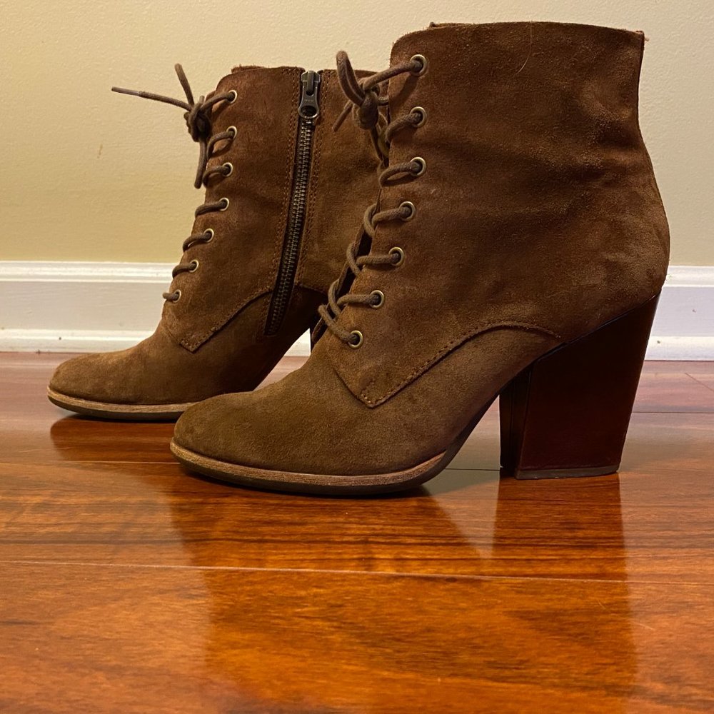 Kork-Ease Laced/zipper booties